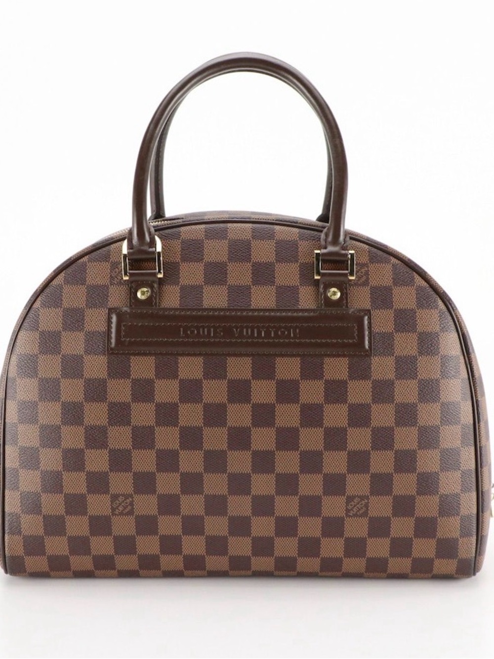 Louis Vuitton Nolita 35 Handbag in Damier Ebene Canvas and Leather